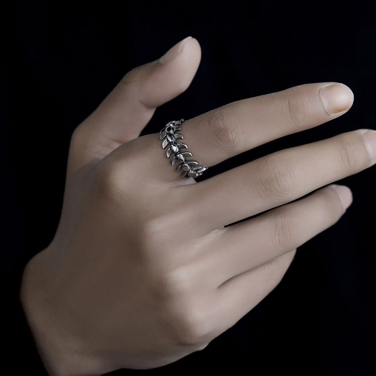 Jewelry Rare Jewelry Rings Open Size Chrome Ring (Size 7-13) Size ONE SIZE - 4 Thumbnail