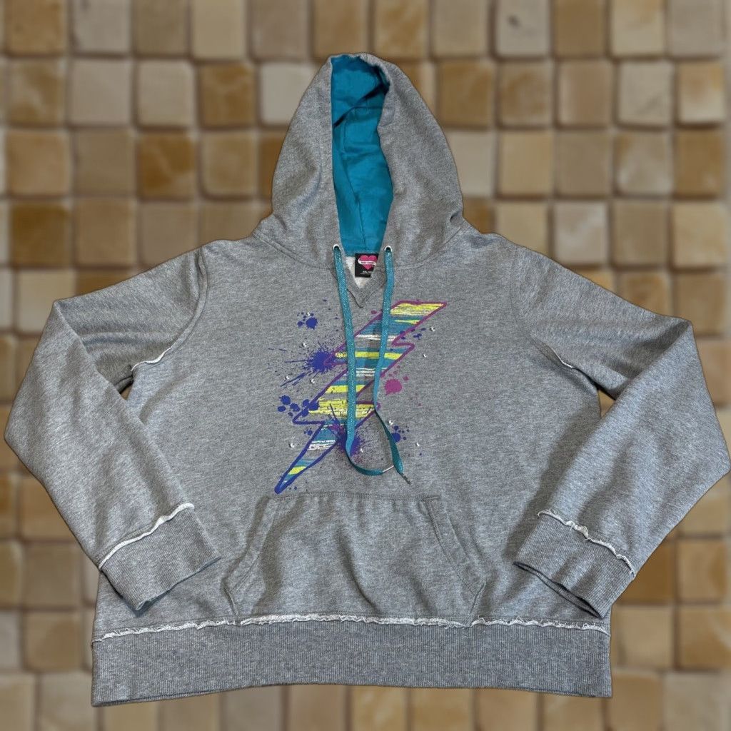 Vintage VINTAGE Hard Candy Hoodie Women Junior 2XL Gray Pullover Activewear Size XXL / US 16-18 / IT 52-54 - 1 Thumbnail