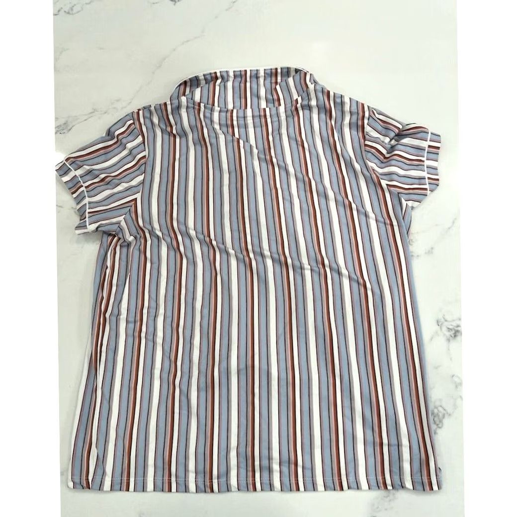 Born Born Pajama Top Women's Large Striped Size L / US 10 / IT 46 - 2 Thumbnail