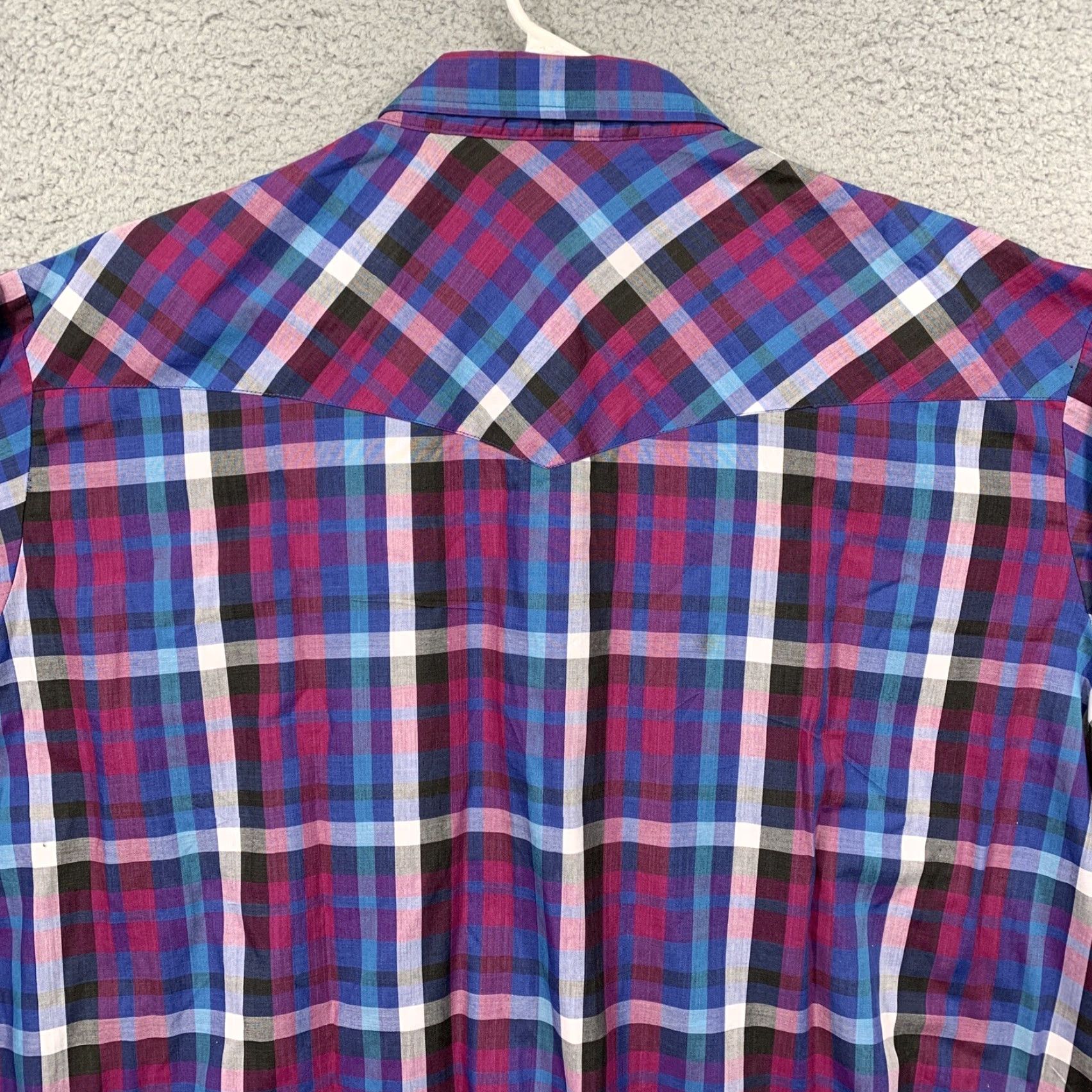 Vintage Rock Canyon Western Shirt Men's 3X Pearl Snap Plaid Blue Purple Black 2-Pockets Shirt Mens 3X Rock Canyon Western Pearl Snap Plaid 2-Pockets Size US XXL / EU 58 / 5 - 5 Thumbnail
