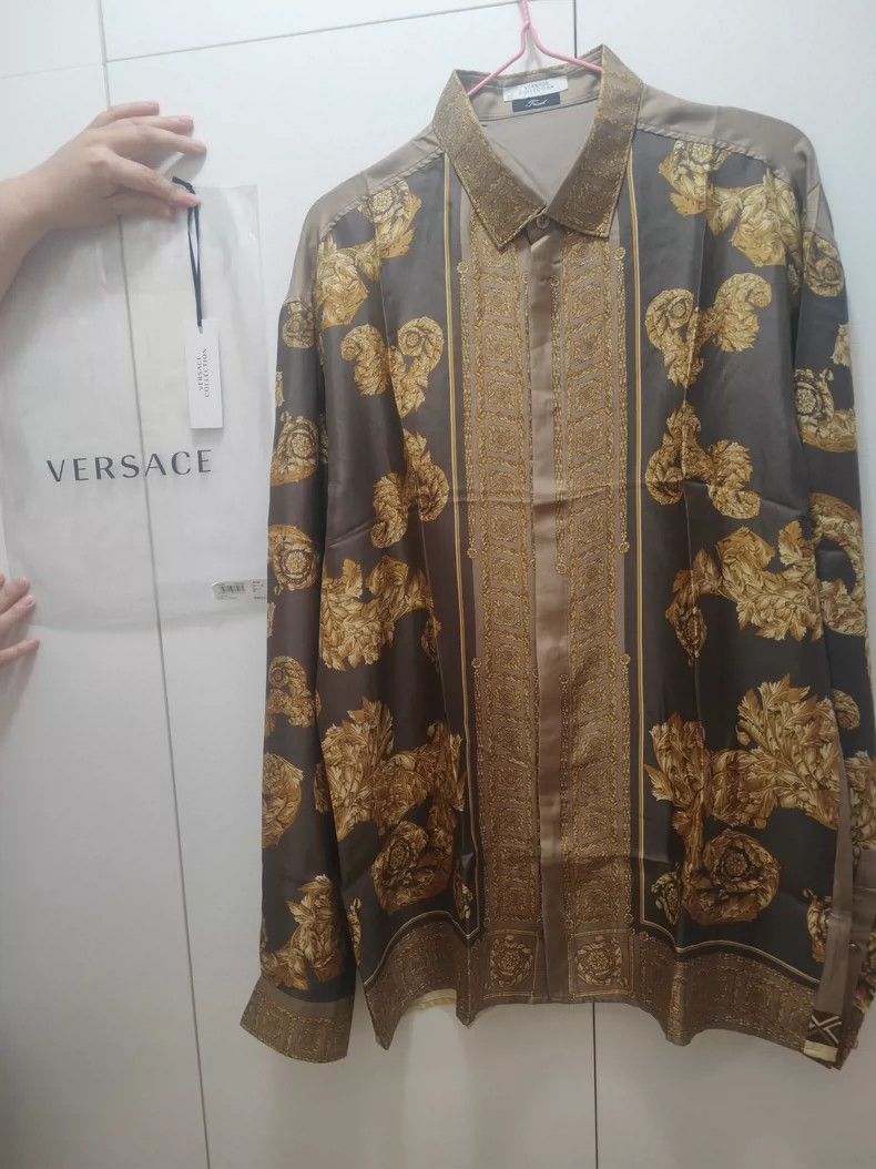 Versace Versace Baroque print shirt Size US XXL / EU 58 / 5 - 1 Thumbnail
