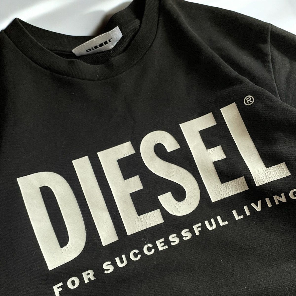 Diesel × Vintage Vintage Diesel Sweatshirt Big Logo Y2K Style Archive rare Size US L / EU 52-54 / 3 - 2 Thumbnail
