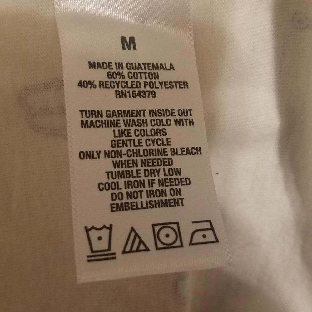 Aeropostale Aeropostale Medium Anchor Print Cream T-Shirt Size US M / EU 48-50 / 2 - 3 Thumbnail