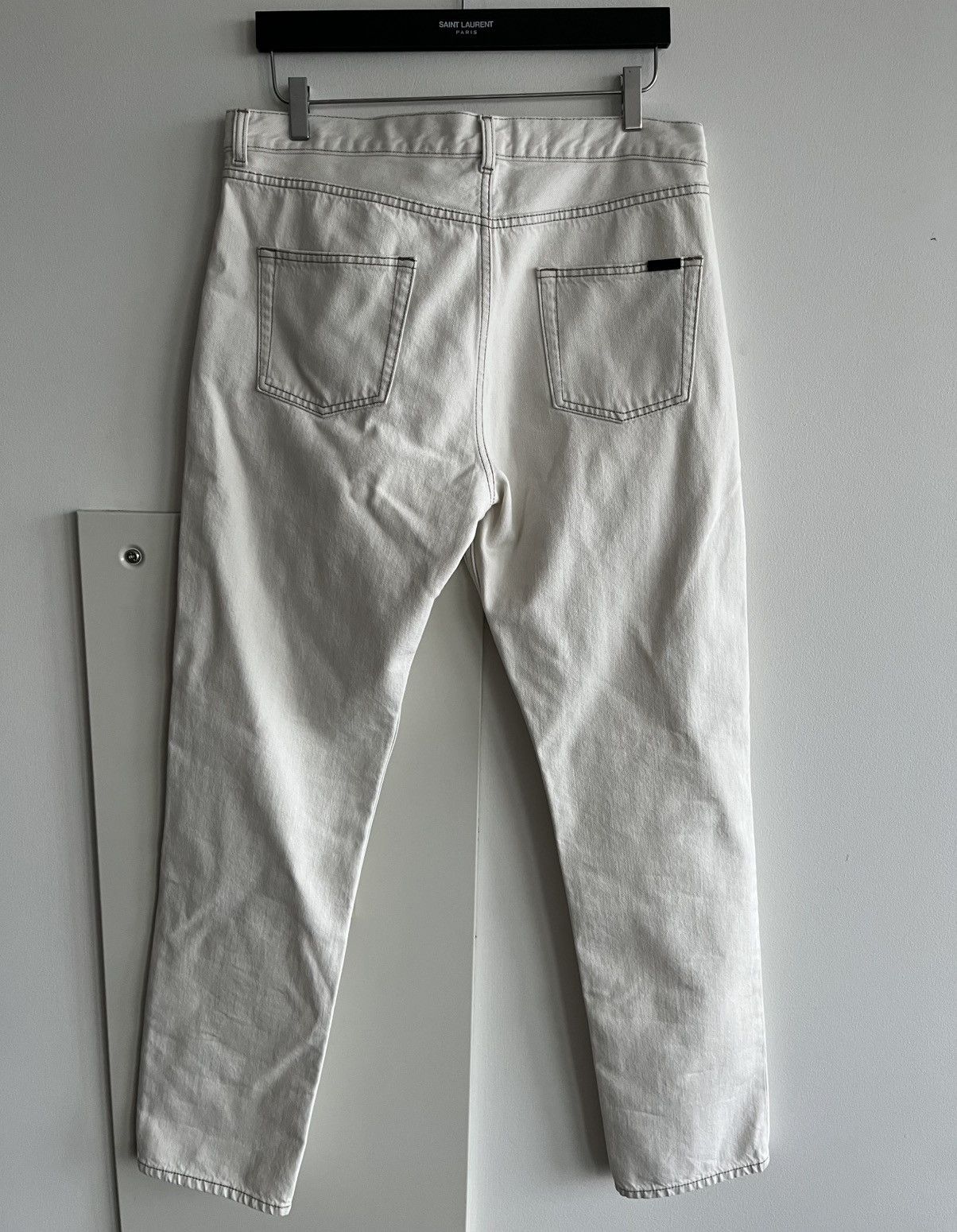 Hedi Slimane × Saint Laurent Paris × Yves Saint Laurent Super Runway Saint Laurent D31 Denim Jeans Brand New Size US 33 - 7 Thumbnail
