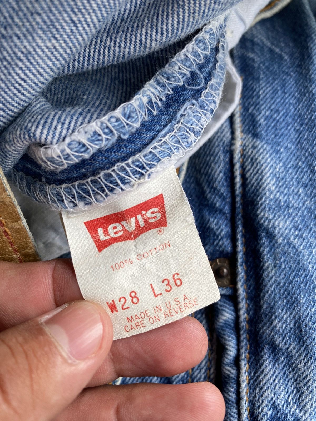 Levi's × Levi's Vintage Clothing × Vintage W28x29 vintage levi's 501 made in USA 90s Size US 28 / EU 44 - 4 Thumbnail