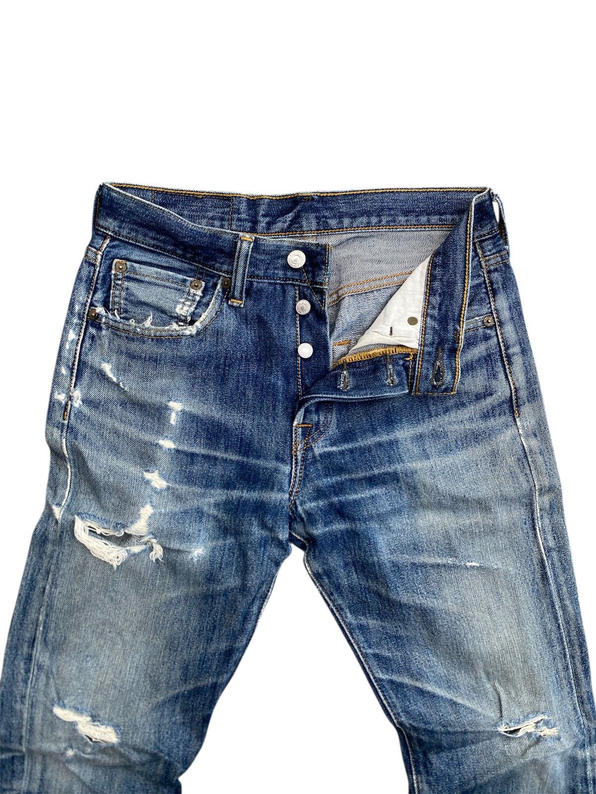 Levi's Vintage Clothing Levi’s 501 Distressed Size US 28 / EU 44 - 3 Thumbnail