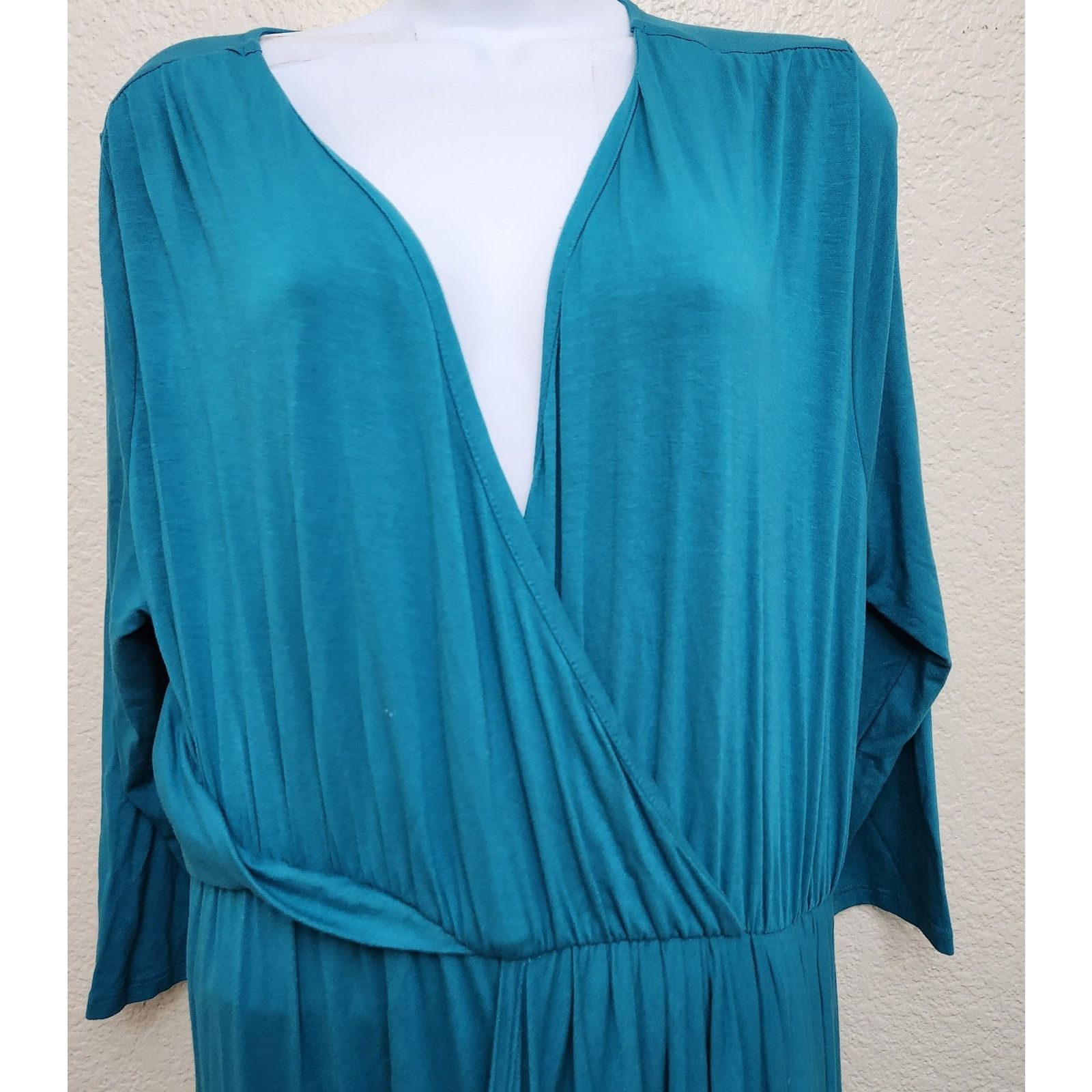 Other Lane Bryant Blue Teal Crisscross Bodice Hi Low Dress 14 16 Size XL / US 12-14 / IT 48-50 - 2 Thumbnail
