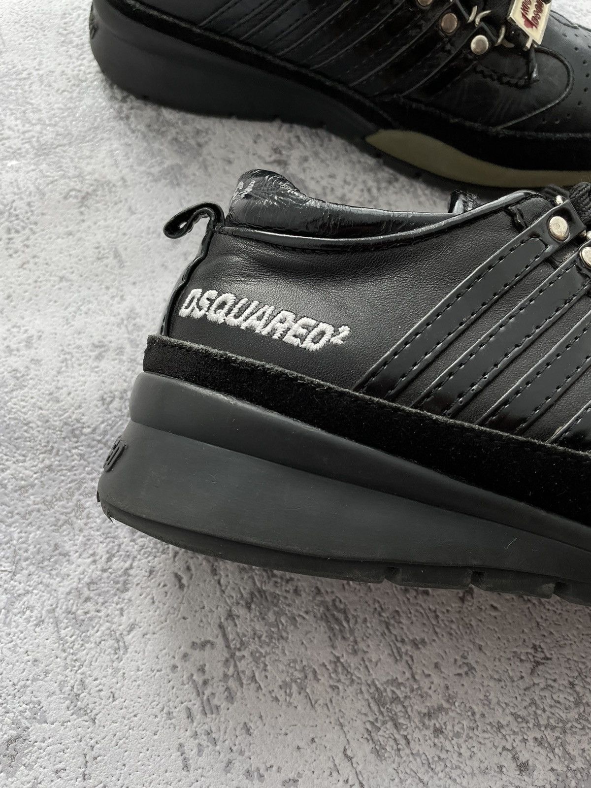 Dsquared2 × Vintage Dsquared 2 Black Leather Shoes Size US 7 / EU 40 - 2 Thumbnail