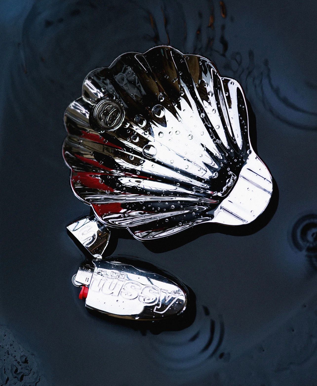 Pre-owned Stussy X Vintage Stüssy Silver Clam Ashtray