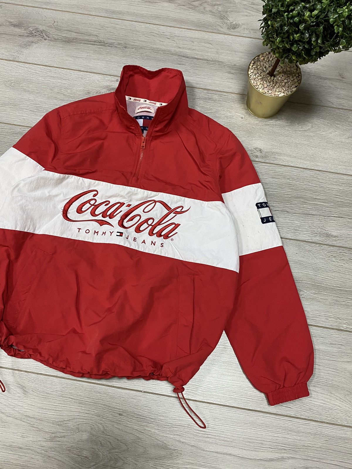 Tommy Hilfiger Tommy Hilfiger Coca Cola 1/4 zip windbreaker jacket Size US L / EU 52-54 / 3 - 2 Thumbnail