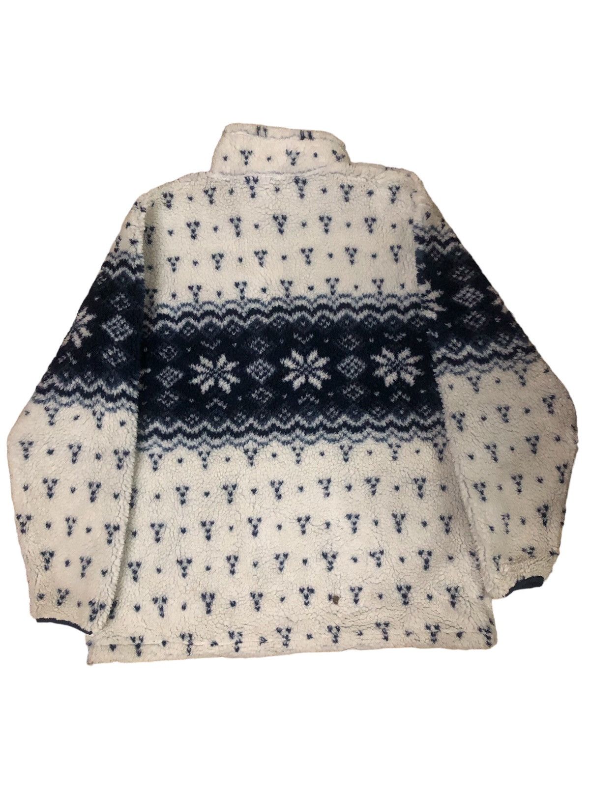 L.L. Bean × Vintage Vintage LL Bean Deep Pile Fleece Half zip Sweatshirt Size US M / EU 48-50 / 2 - 2 Thumbnail