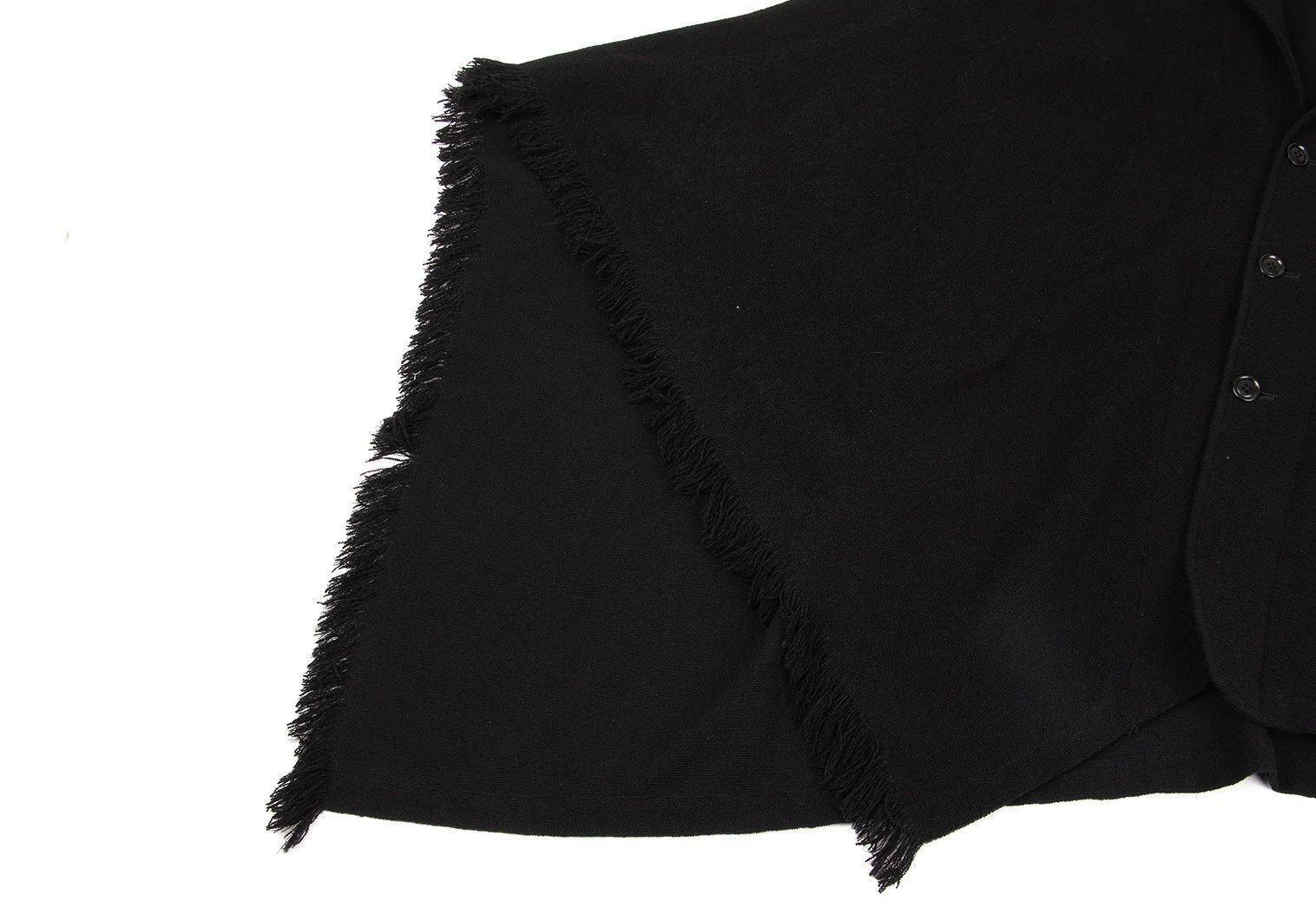 Yohji Yamamoto Yohji Yamamoto Wool Pile Asymmetrical Mantle Jacket Size US L / EU 52-54 / 3 - 9 Thumbnail
