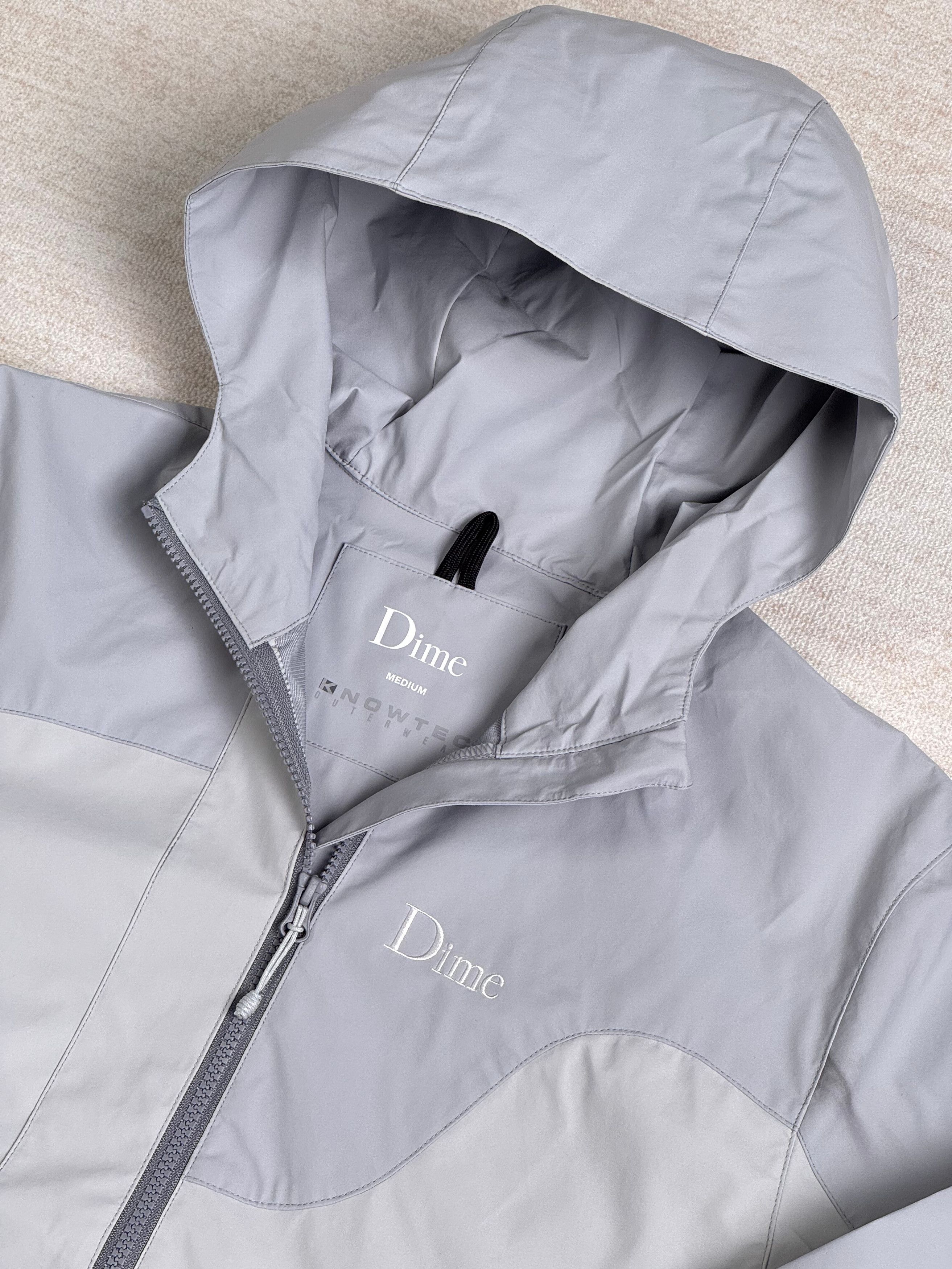 Dime Dime Pullover Hooded Shell Half Zip Jacket Grey Size US M / EU 48-50 / 2 - 2 Thumbnail