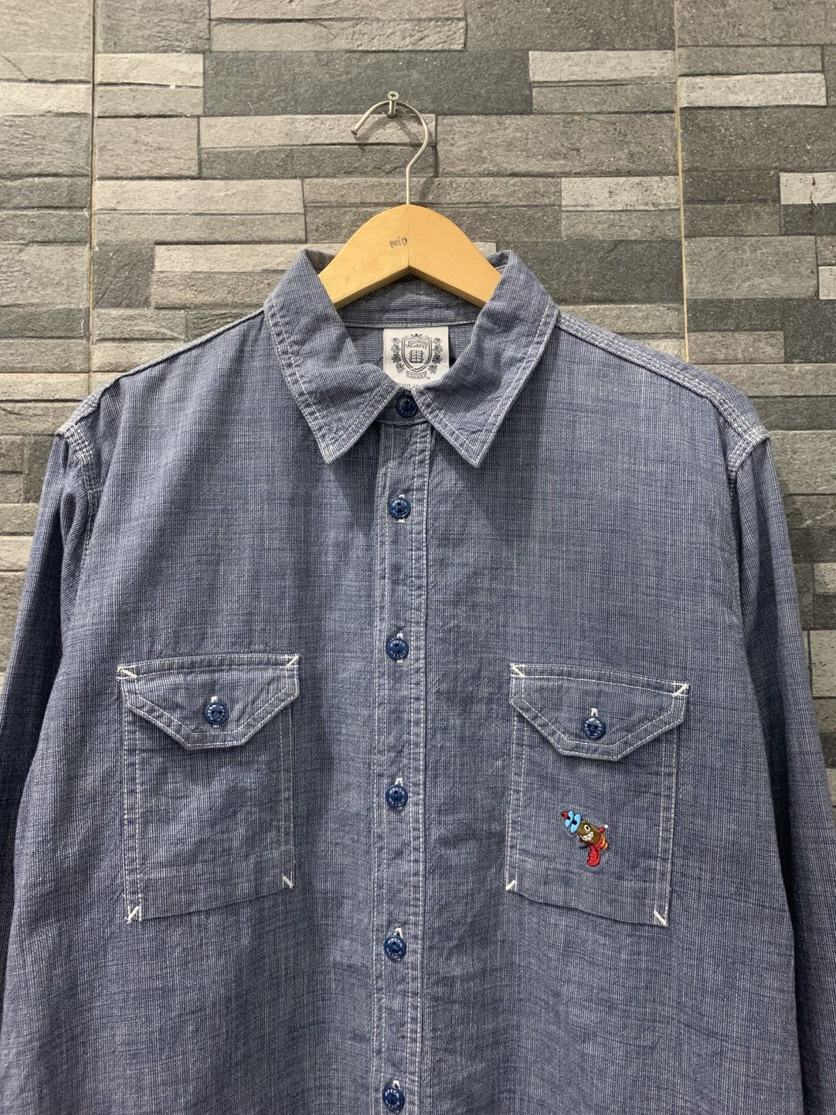 Billionaire Boys Club Vintage Billionaire Boys Club " Rayguns " Chambray Shirt Size US L / EU 52-54 / 3 - 1 Thumbnail