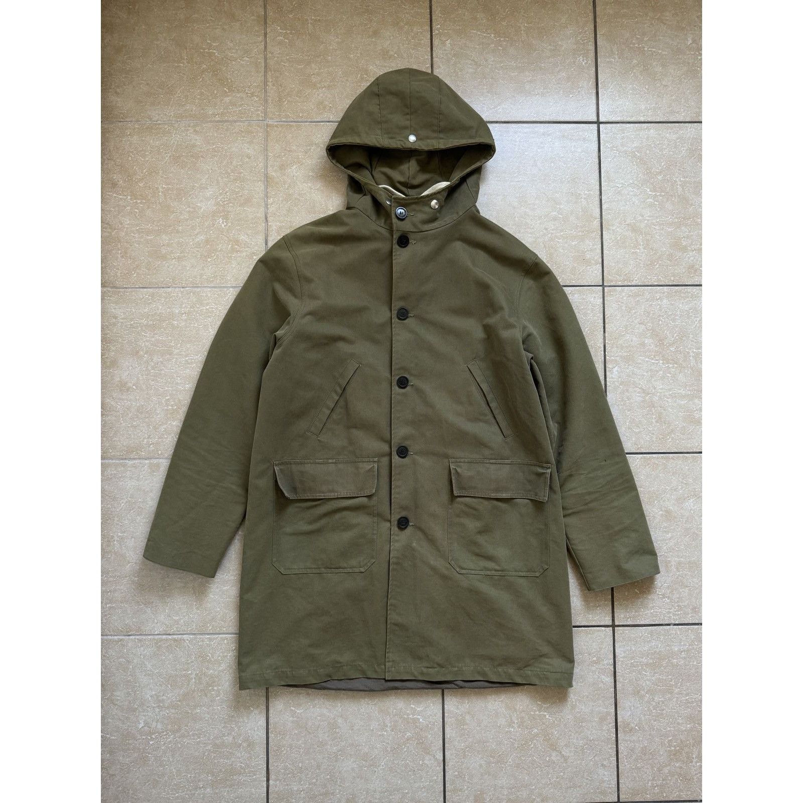 Our Legacy Our Legacy Olive Vintage Oil Shield Waxed jacket Size US L / EU 52-54 / 3 - 3 Thumbnail