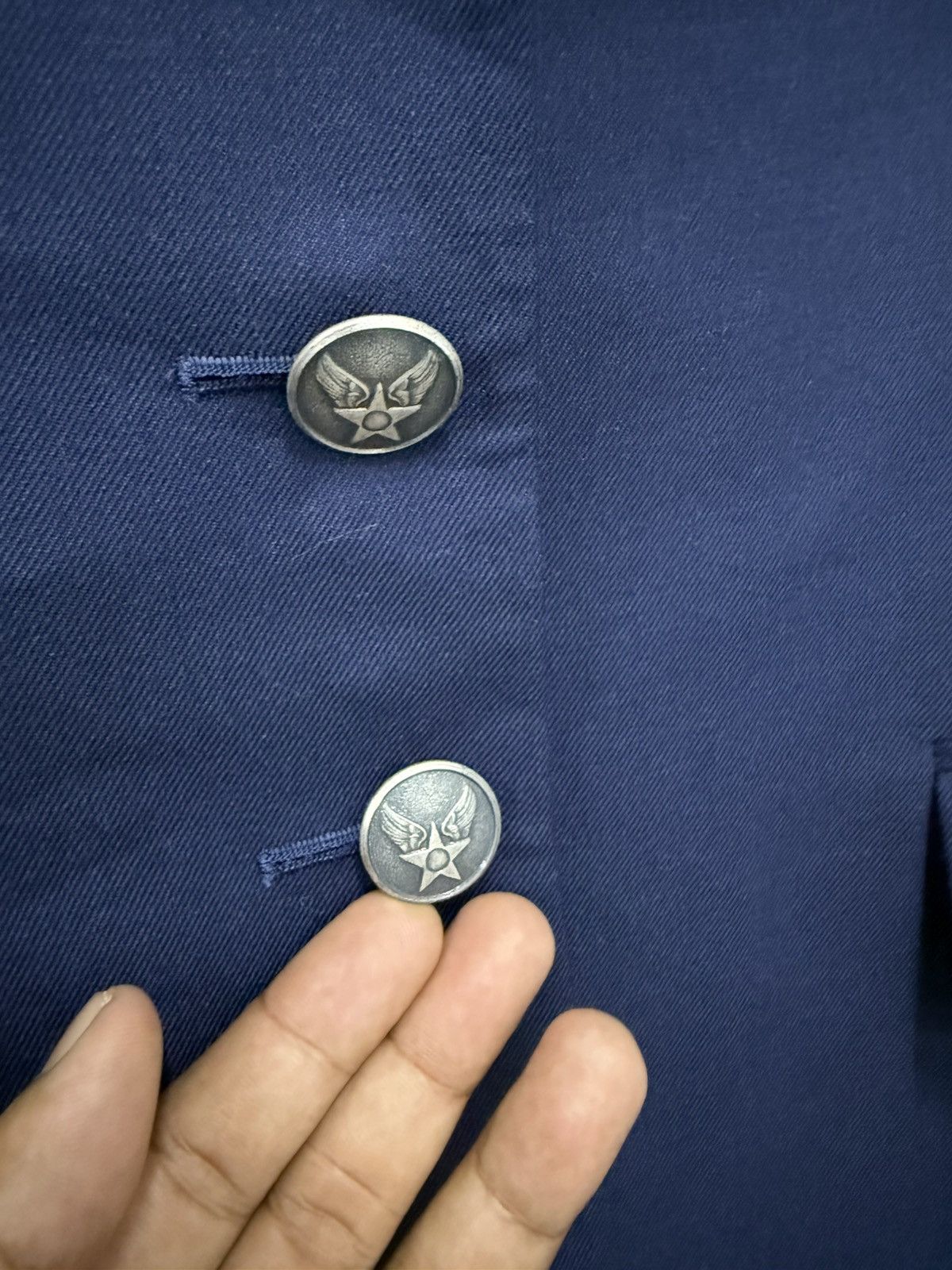 Vintage 🔥 True Vtg 80's AIR FORCE Navy Officer USA military jacket Size S / US 4 / IT 40 - 4 Thumbnail