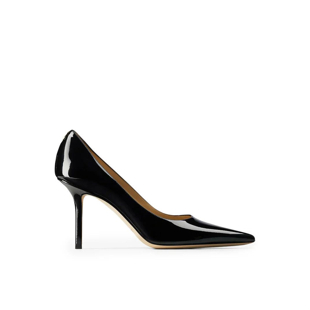JIMMY CHOO Love 85 Black Patent Leather Pumps New And Authen