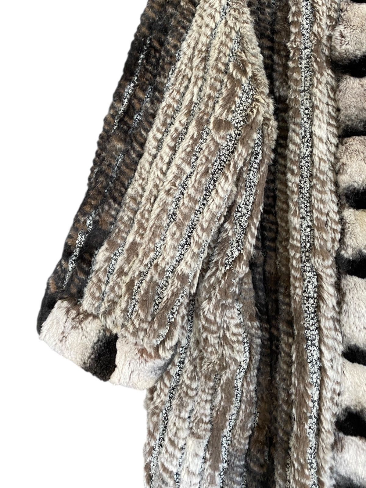 Balmain Very Rare Vintage Balmain 100% Silk Rabbit Fur Parka 1990s Size US L / EU 52-54 / 3 - 7 Thumbnail