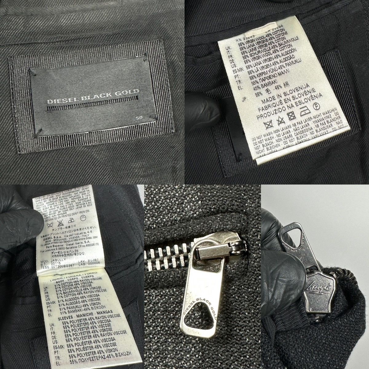 Diesel Black Gold Diesel Black Gold Wool Checkered Coat Jacket Size US M / EU 48-50 / 2 - 24 Thumbnail