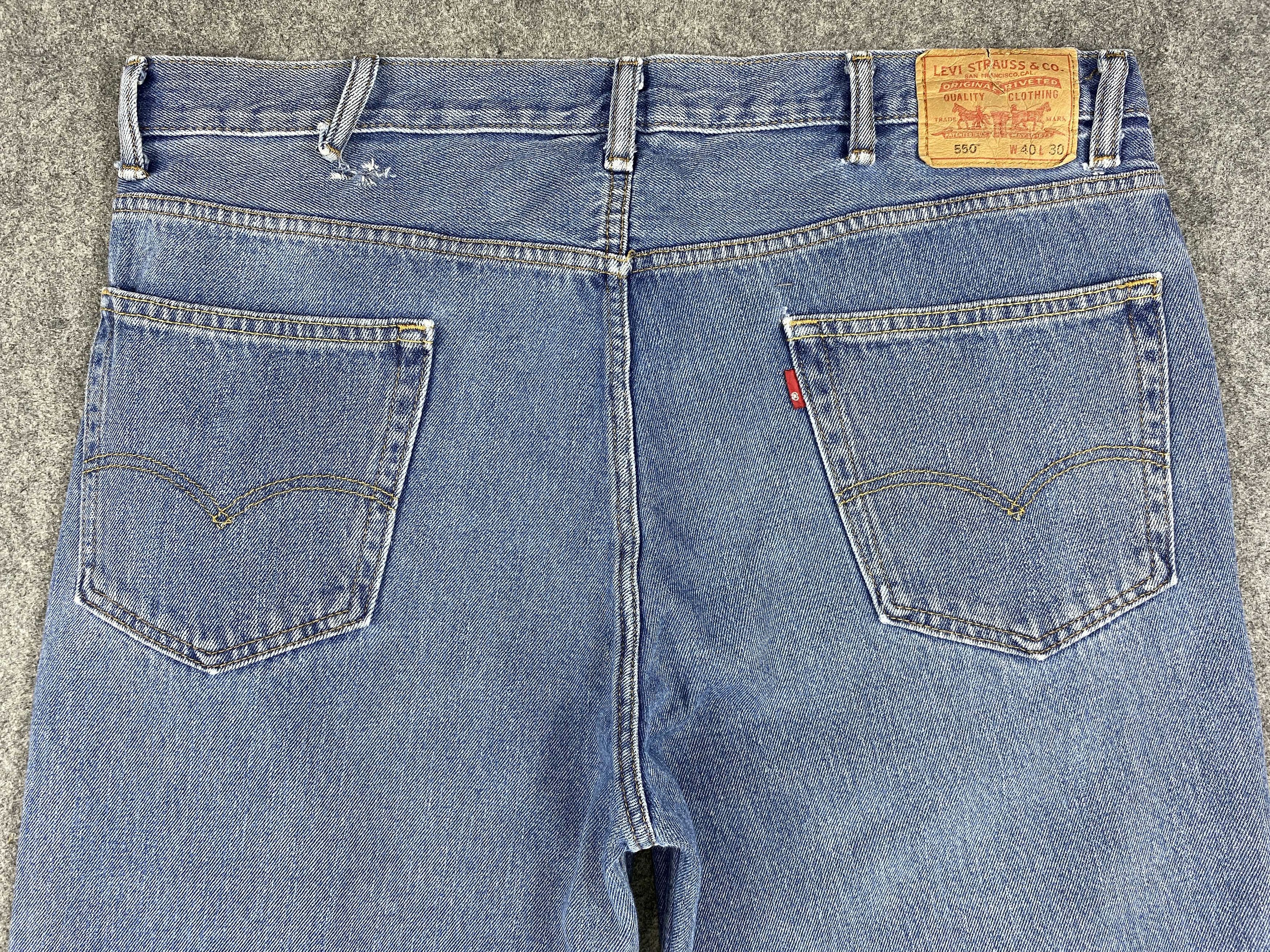 Levi's Blue Vintage Levi's 550 Jeans 40x29 Denim -JN1474 Size US 40 / EU 56 - 4 Thumbnail