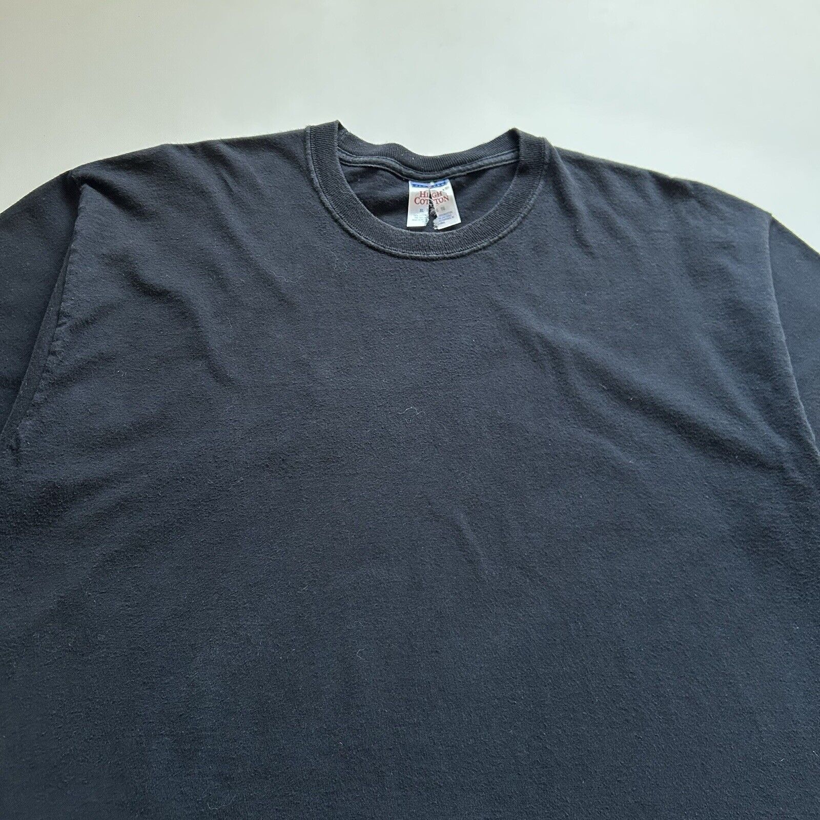 Jerzees Vintage Y2K Sun Faded Black Blank Basic T Shirt XL Cotton Size XL / US 12-14 / IT 48-50 - 2 Thumbnail