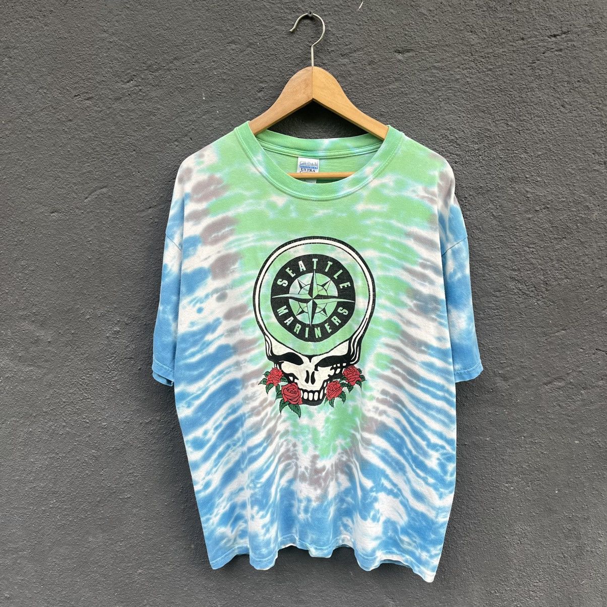 Thrashed Vintage Y2k Grateful Dead Seattle Mariners Tshirt