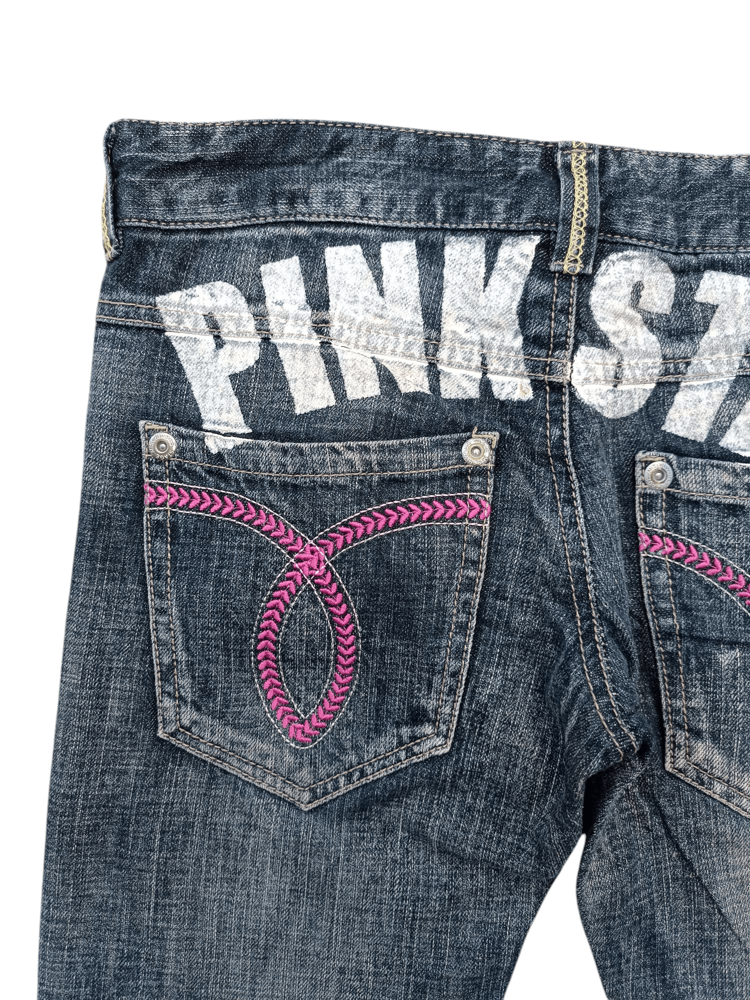 Japanese Brand × Vintage Japanese Skinny Denim Jeans PINK LATTE Patchworks E214 Size US 30 / EU 46 - 8 Thumbnail