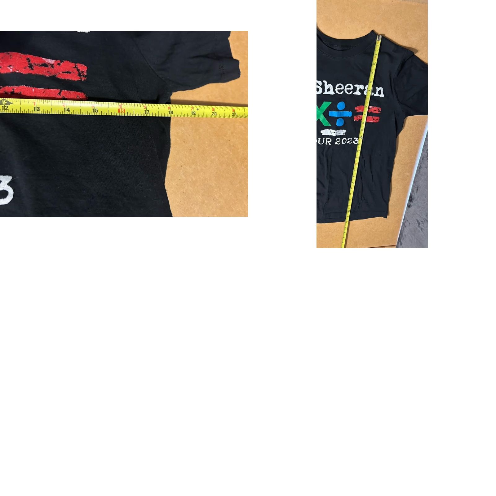 Doublet Ed Sheeran 2023 Tour Shirt Women Medium Black Short Sleeve Double Sided Crew Shirt Women M Black Ed Sheeran Concert Tee T Shirt JTC Activewear Logo Size M / US 6-8 / IT 42-44 - 9 Thumbnail