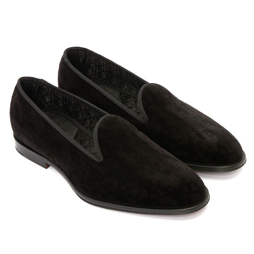 Dior o1mle0326 Timeless Slippers Do Velvet Shoes in Black Size US 7 / EU 40 - 4 Thumbnail
