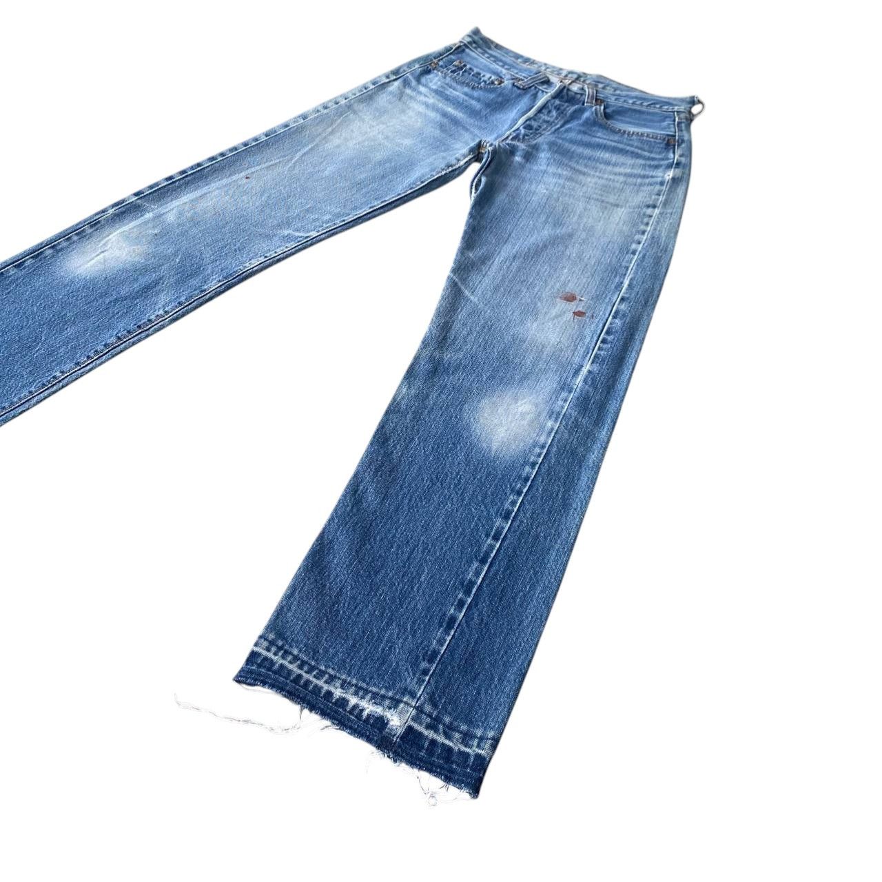 Levi's Vintage Clothing Rare 1970s Levi’s 501 Redline Selvedge FRAYED Hem Button 6 Size US 28 / EU 44 - 11 Thumbnail