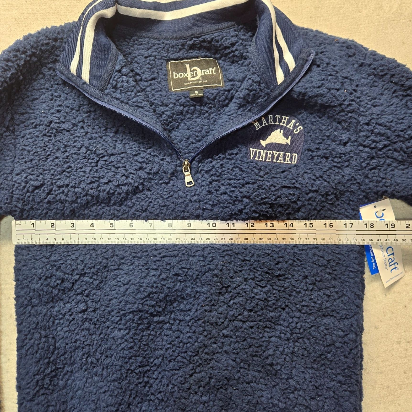 Vintage Boxercraft Sweater Shirt Women S Blue Cozy Warm Sherpa Fleece Pullover Casual Winter Fall 90s? Size S / US 4 / IT 40 - 6 Thumbnail