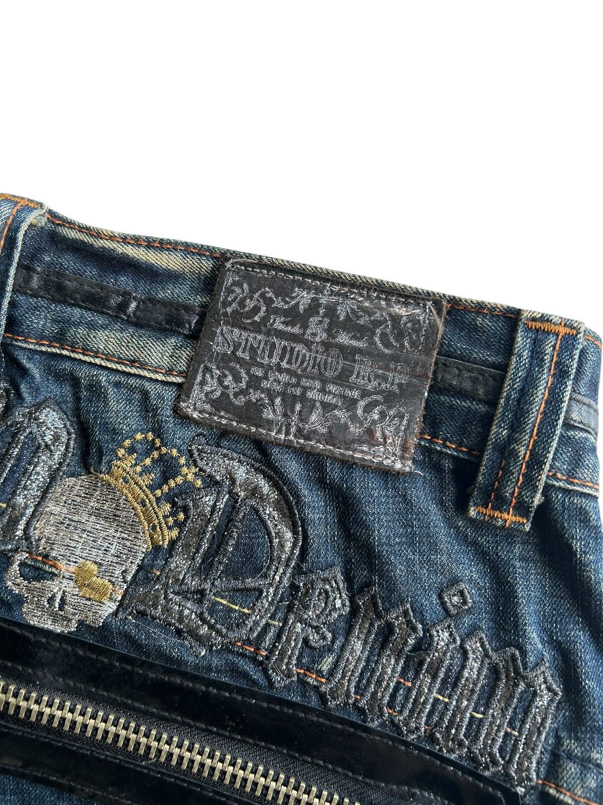 Japanese Brand × Kapital × Vintage Rusty Skull Japanese Brand Studio R.P Denim Jeans Size US 32 / EU 48 - 7 Thumbnail