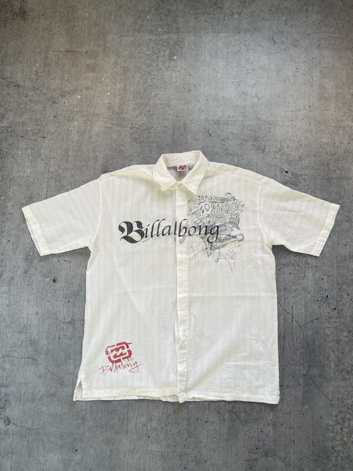 Billabong × Vintage Vintage Billabong Shirt Big Logo Y2K Japanese 90s Surf Size US XL / EU 56 / 4 - 1 Thumbnail