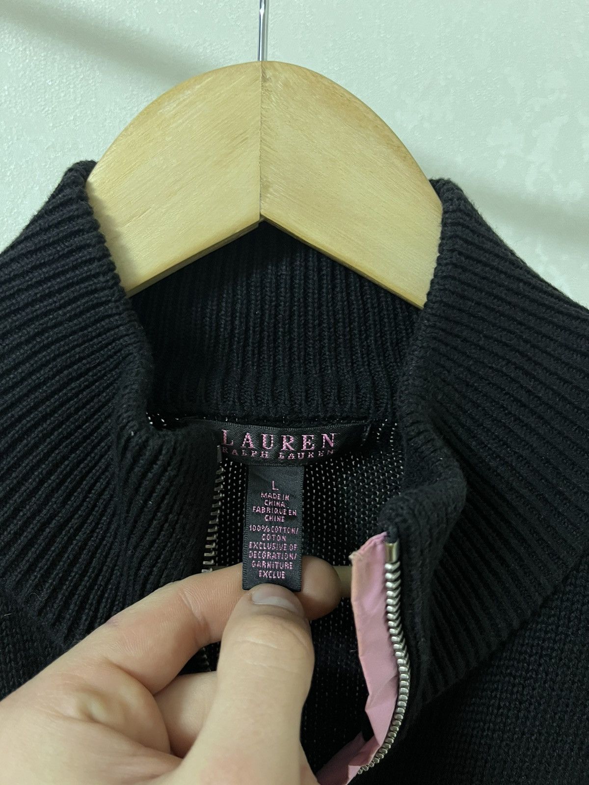 Lauren Ralph Lauren × Polo Ralph Lauren Ralph Lauren Vintage Chief Keef Zip Up Sweater Size US L / EU 52-54 / 3 - 4 Thumbnail