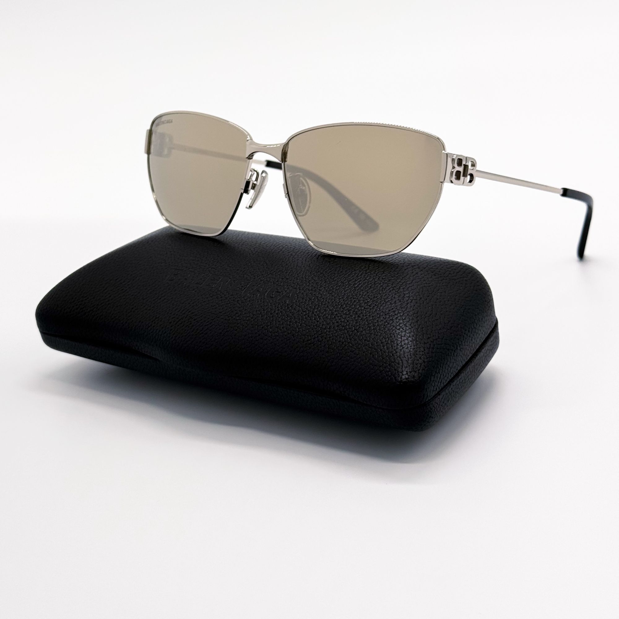 Balenciaga NEW BALENCIAGA BB0337SK 006 SUNGLASSES SILVER WOMEN EYEWEAR Size ONE SIZE - 1 Thumbnail