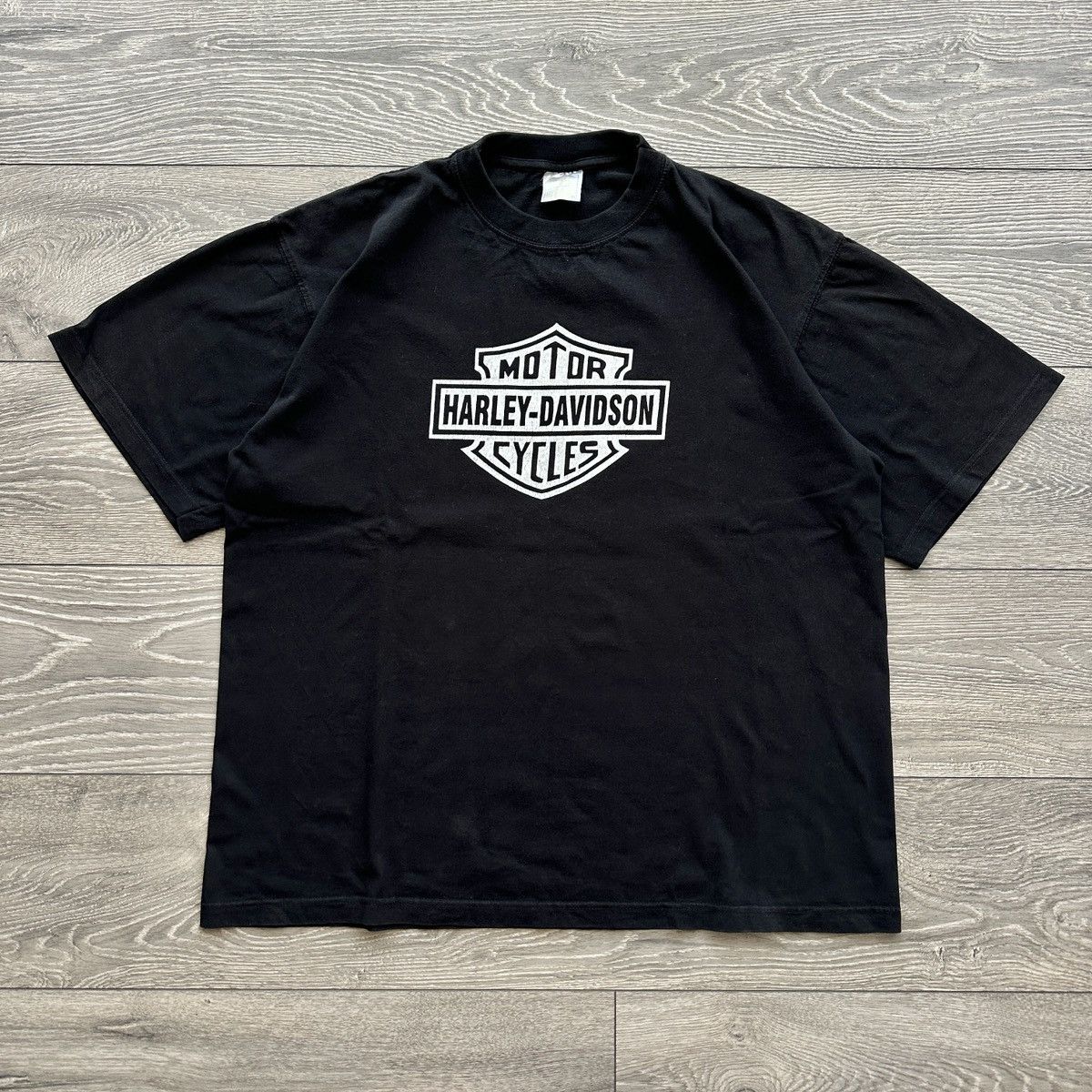 Vintage 90s Vintage Harley Davidson Stuttgart Germany Boxy Tee Size US XXL / EU 58 / 5 - 1 Thumbnail