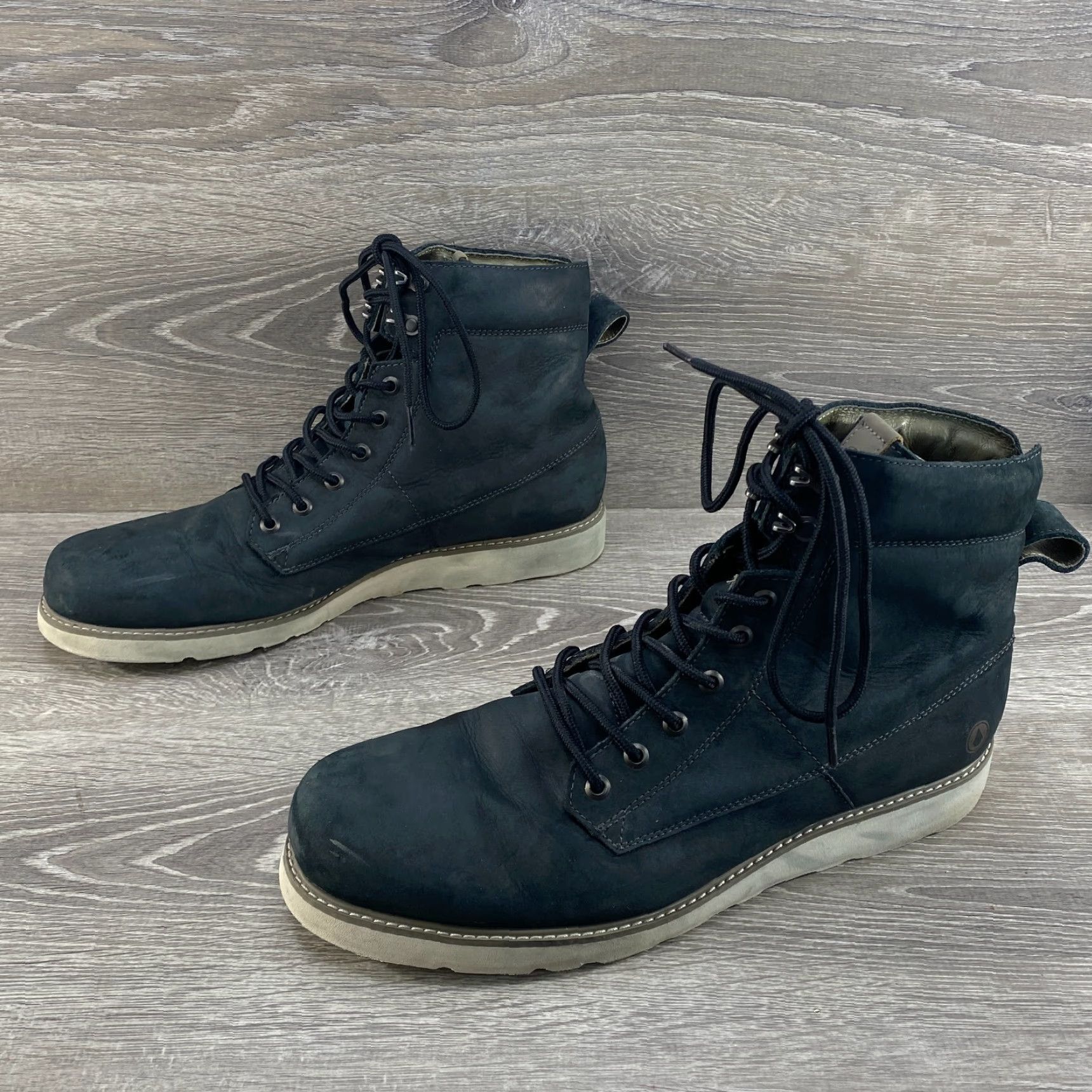 Volcom Volcom Mens 13 Black Leather Boot Smithington Vibram Sole Hiking Winter Boots Size US 12 / EU 45 - 5 Thumbnail