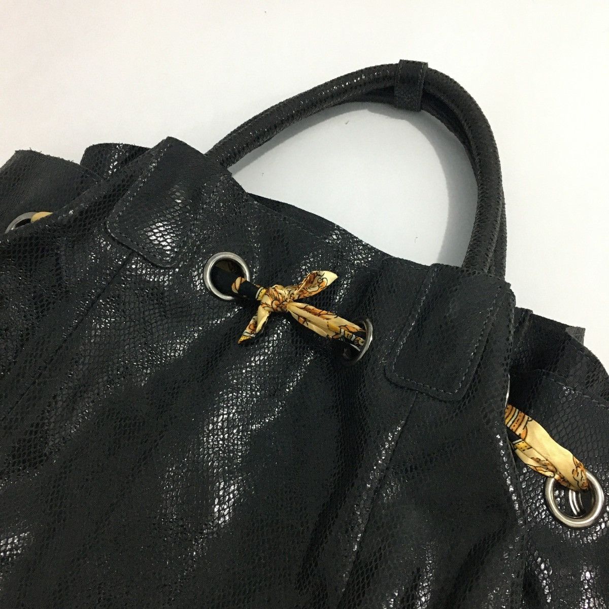 Marni Marni Big Buddha Faux Snake Skin Leather Shoulder Bag Size ONE SIZE - 7 Thumbnail