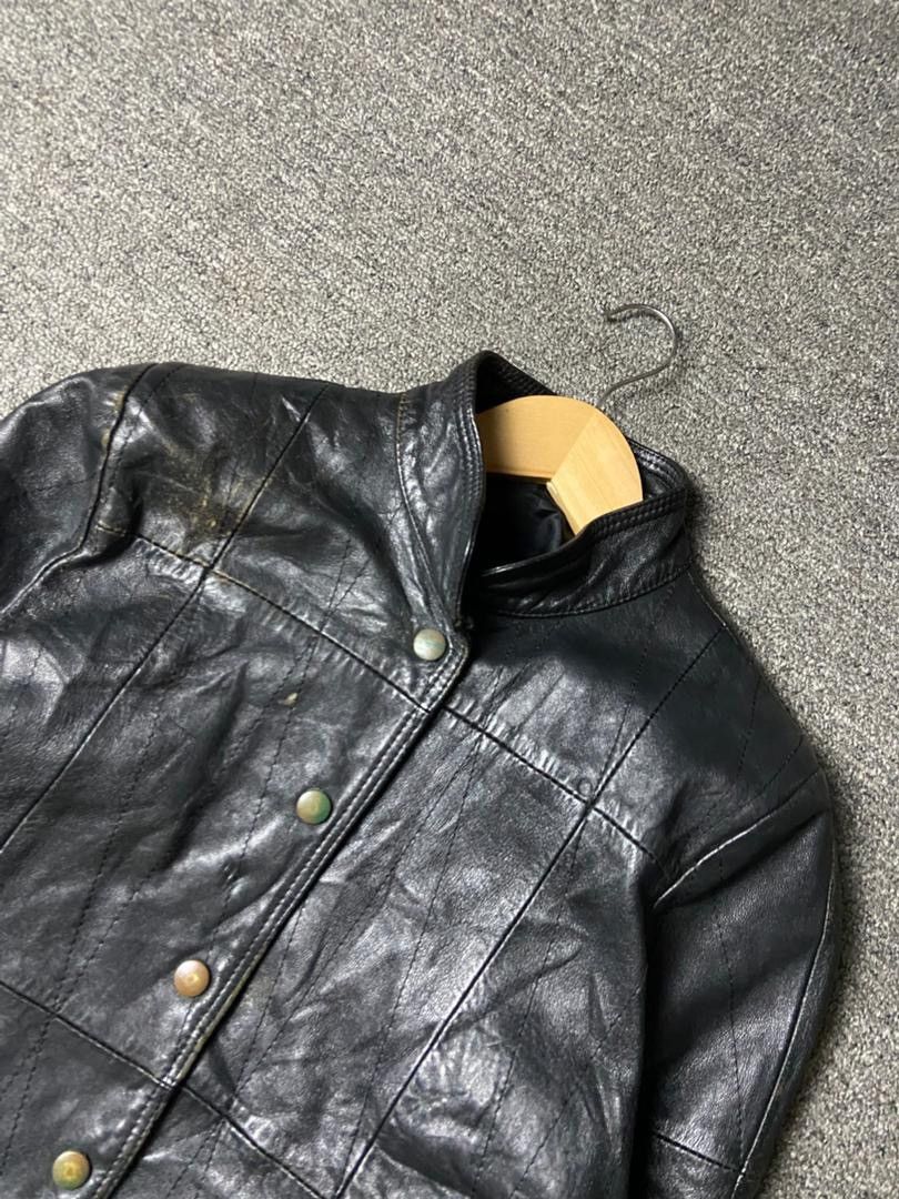 Japanese Brand Japanese Brand Button & Zip Leather Jacket (176) Size US XXS / EU 40 - 6 Thumbnail