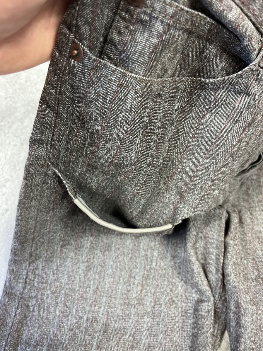 Kenzo × Vintage Kenzo Homme - Vintage Stripes Brown Pants Regular Fit 34 Size US 34 / EU 50 - 6 Thumbnail