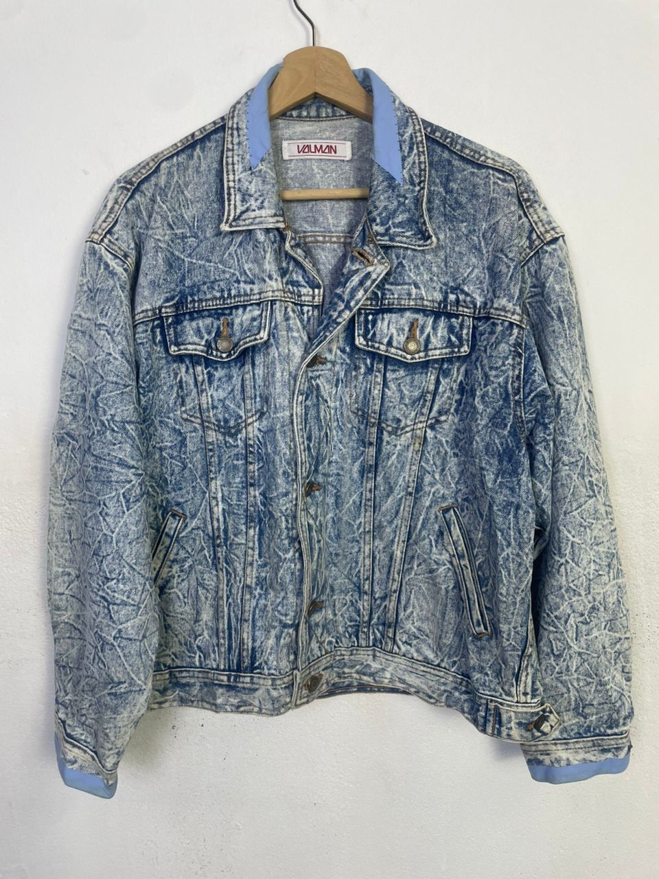 Designer Vintage Valman Denim Jacket Size US L / EU 52-54 / 3 - 1 Thumbnail