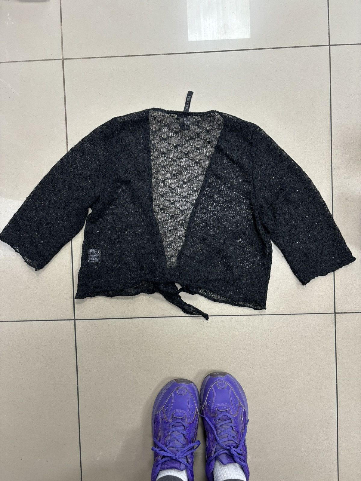 Japanese Brand × Vintage Vintage Open Weave Crotchet Net Shrug Size M / US 6-8 / IT 42-44 - 6 Thumbnail