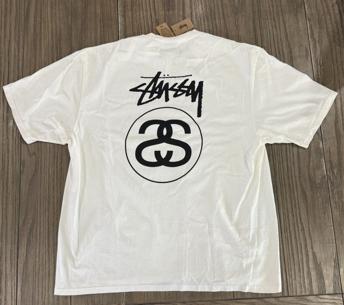Stussy 🎱 Stussy NEW! Stock Link Pigment Dyed Tee XXL White 2XL 🎱 Size US XXL / EU 58 / 5 - 4 Thumbnail