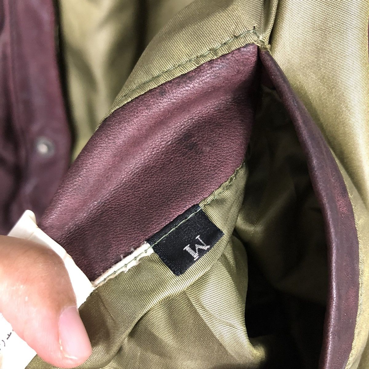 Japanese Brand 🔥VINTAGE BIKER LEATHER JACKET REVERSIBLE FOCARDI ITALY Size US M / EU 48-50 / 2 - 24 Thumbnail