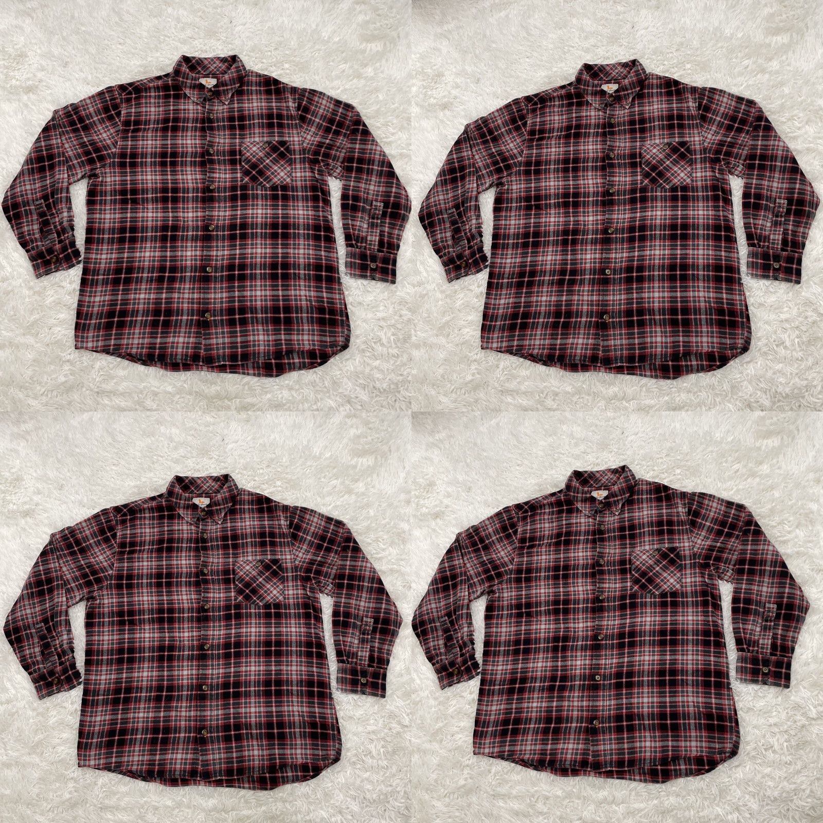 Sears VINTAGE Field & Stream Shirt Mens XL Red Gray Black Buffalo Plaid Flannel Button-Up Casual Workwear Outdoor 90s style Size US XL / EU 56 / 4 - 10 Thumbnail