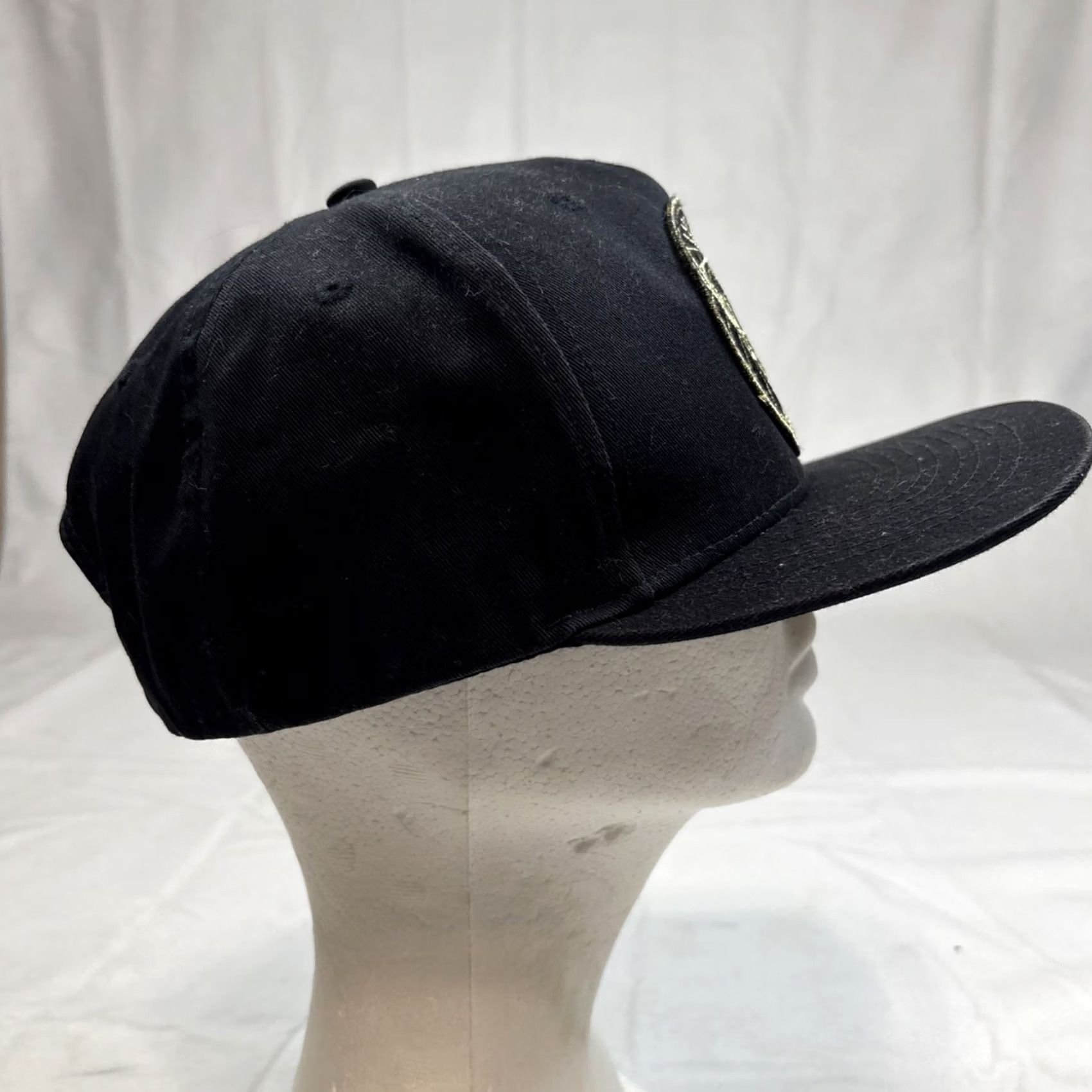 Jaeger Jagermeister Flat Brim Hat Black Logo SnapBack Jager Shot Alcohol Spirits Men One Size Black Sn apback Snapback Jaeger Field 90s Vintage Size ONE SIZE - 3 Thumbnail