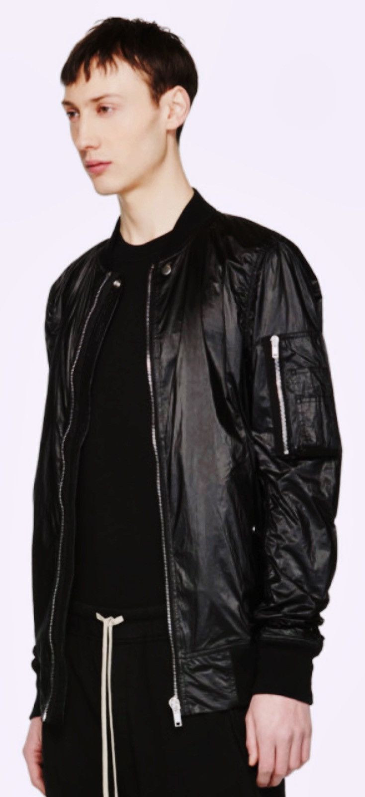 Rick Owens Drkshdw Rick Owens Drkshdw Black Flight Jacket, XL Size US XL / EU 56 / 4 - 11 Thumbnail
