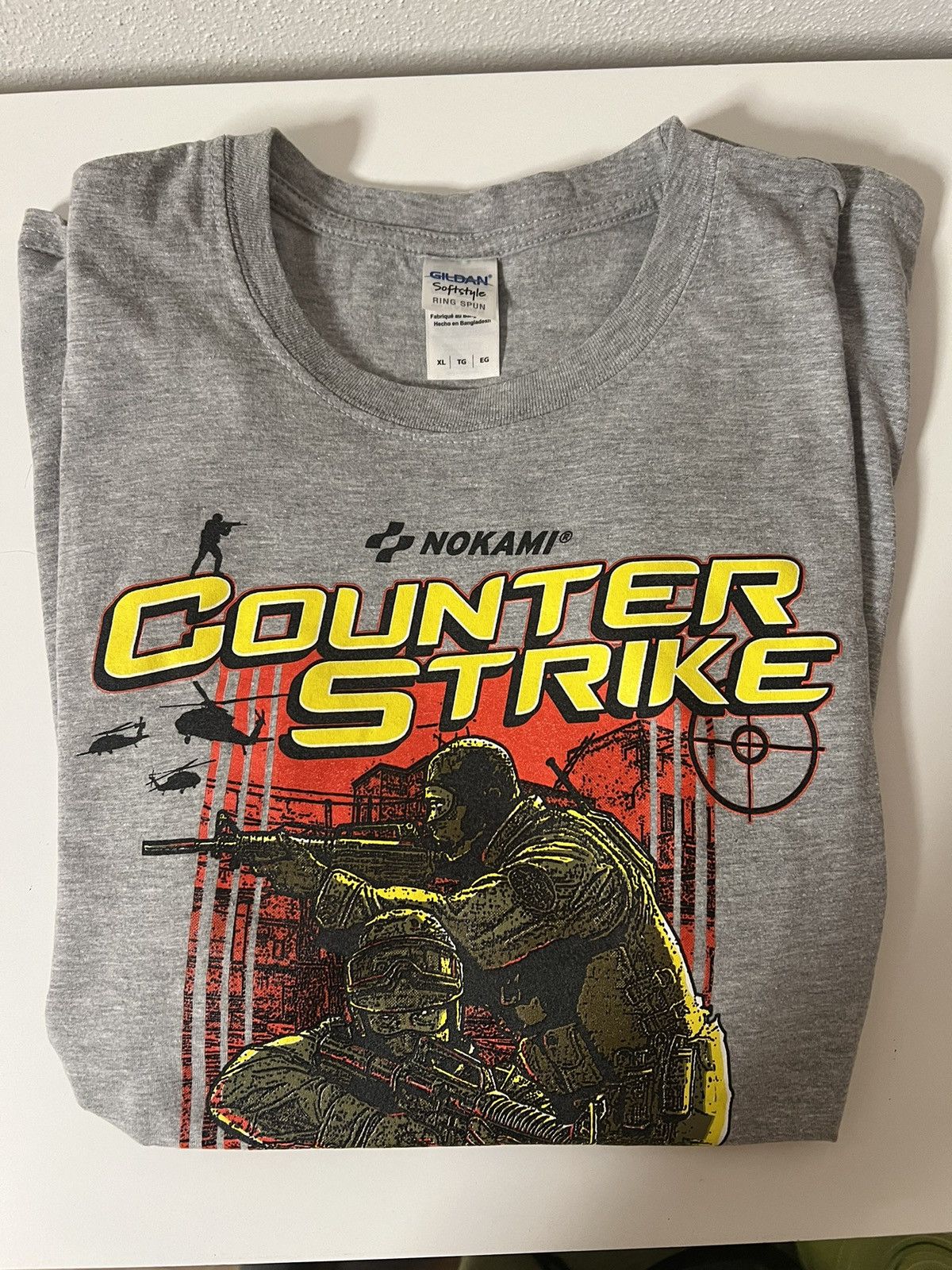 Gildan Vintage CS:GO Counter Strike Nokami Tee NES Gaming Gildan XL Size US XL / EU 56 / 4 - 1 Thumbnail
