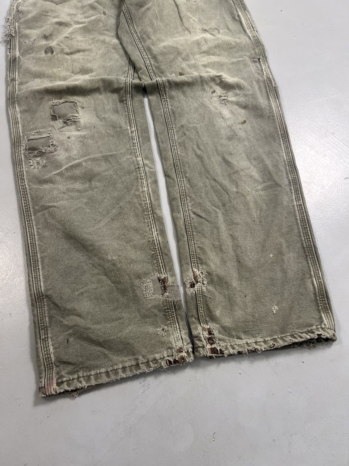 Carhartt Rare Vintage Carhartt B111 MOS blanket line carpenter denim Size US 33 - 3 Thumbnail