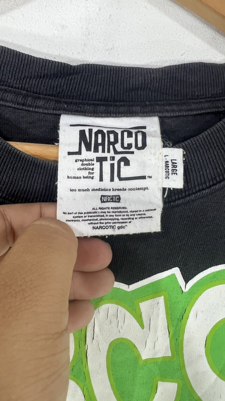 Narcotic GDC Vintage Narcotic GDC Streetwear Tshirt 2002 Size US L / EU 52-54 / 3 - 9 Thumbnail